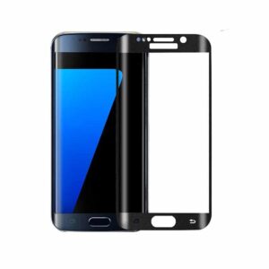 Samsung Galaxy S7 edge schwarz Panzerglas als Displayschutz Front